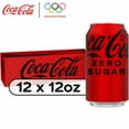 thumbnail image 1 of Pack of 2 - Coca-Cola Zero Sugar Soda Fridge Cans 12 pk / 12 fl oz, 1 of 5