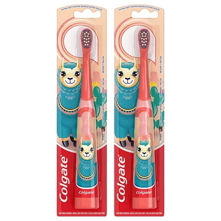 Pack of (2) Colgate Kids Battery Toothbrush, Llama Toothbrush