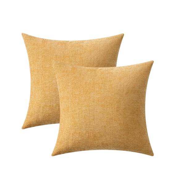 Pack of 2 Couch Throw Pillow Covers Spring Soft Covers for Sofa Living Room Solid Dyed Pillow Cases