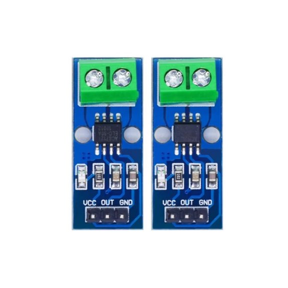 Pack of 2 Current Sensor Module 5A/20A/30A Hall Effect NonContact Detection Board for Arduino Electronics Projects