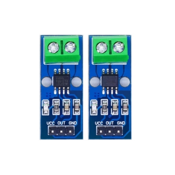 Pack of 2 Current Sensor Module 5A/20A/30A Hall Effect NonContact Detection Board for Arduino Electronics Projects
