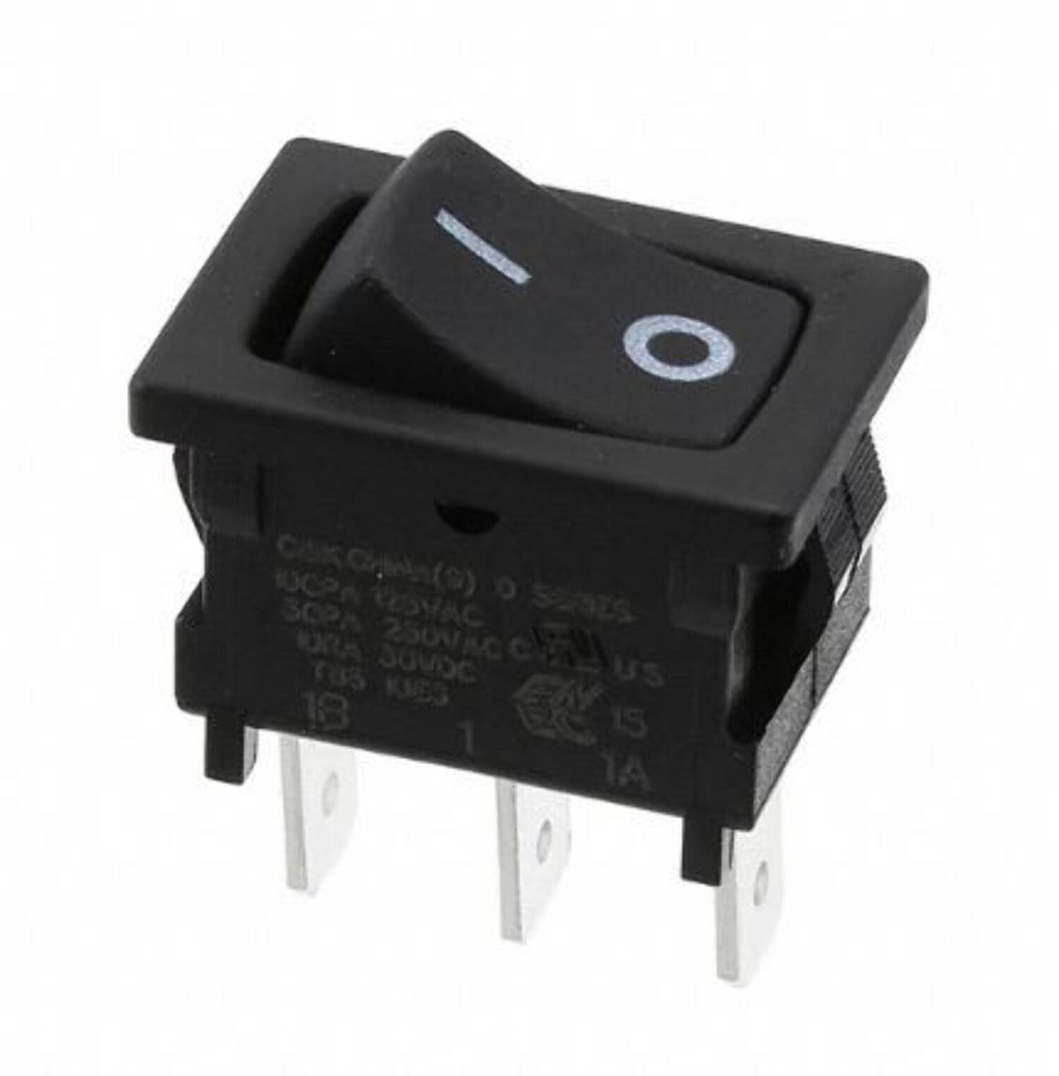 Pack of 2 D501J12S215PQA Rocker Switch SPDT 10A (AC) 125 V Panel Mount ...