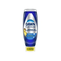 Pack of 2 Dawn EZ-Squeeze Platinum Liquid Dish Soap, Refreshing Rain, 24.3 fl oz