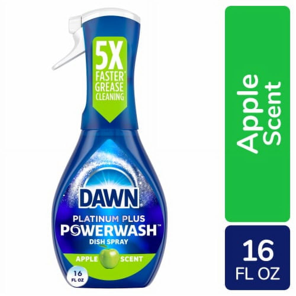Pack of 2 - Dawn Platinum Powerwash Starter Kit Apple Scent Spray Dish Soap 16 fl oz