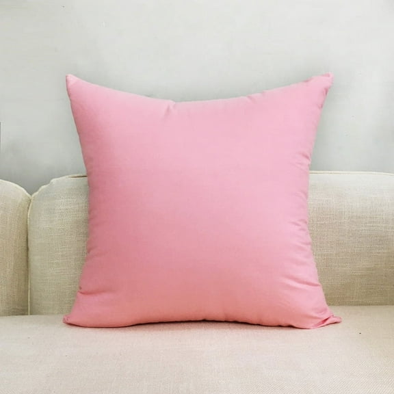 Pack of 2 Decorative Outdoor Pillow Covers Square Garden Cushion Sham Throw Pillowcase Shell for Patio Tent CouchPink22''x22''