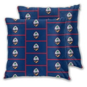 Pack of 2 Decorative Throw Pillow Covers Flag Of Guam Square Cushion Case Pillow Cases Set 20x20