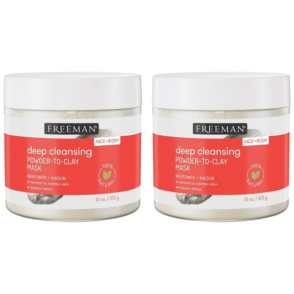 Pack of (2) Deep Cleansing Powder-To-Clay Beauty Mask 13 OZ