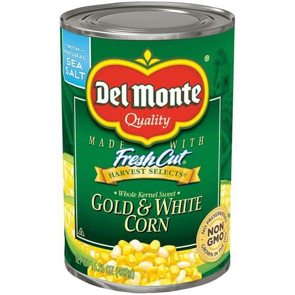2X-Del Monte Fresh Cut Sweet Gold & White Whole Kernel Corn Canned Vegetables - 15.25 oz
