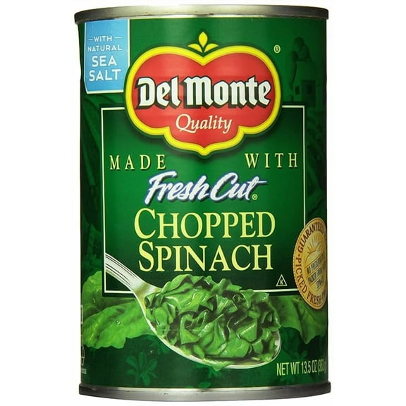 Pack of 2 Del Monte Chopped Spinach, 13.5 Ounce