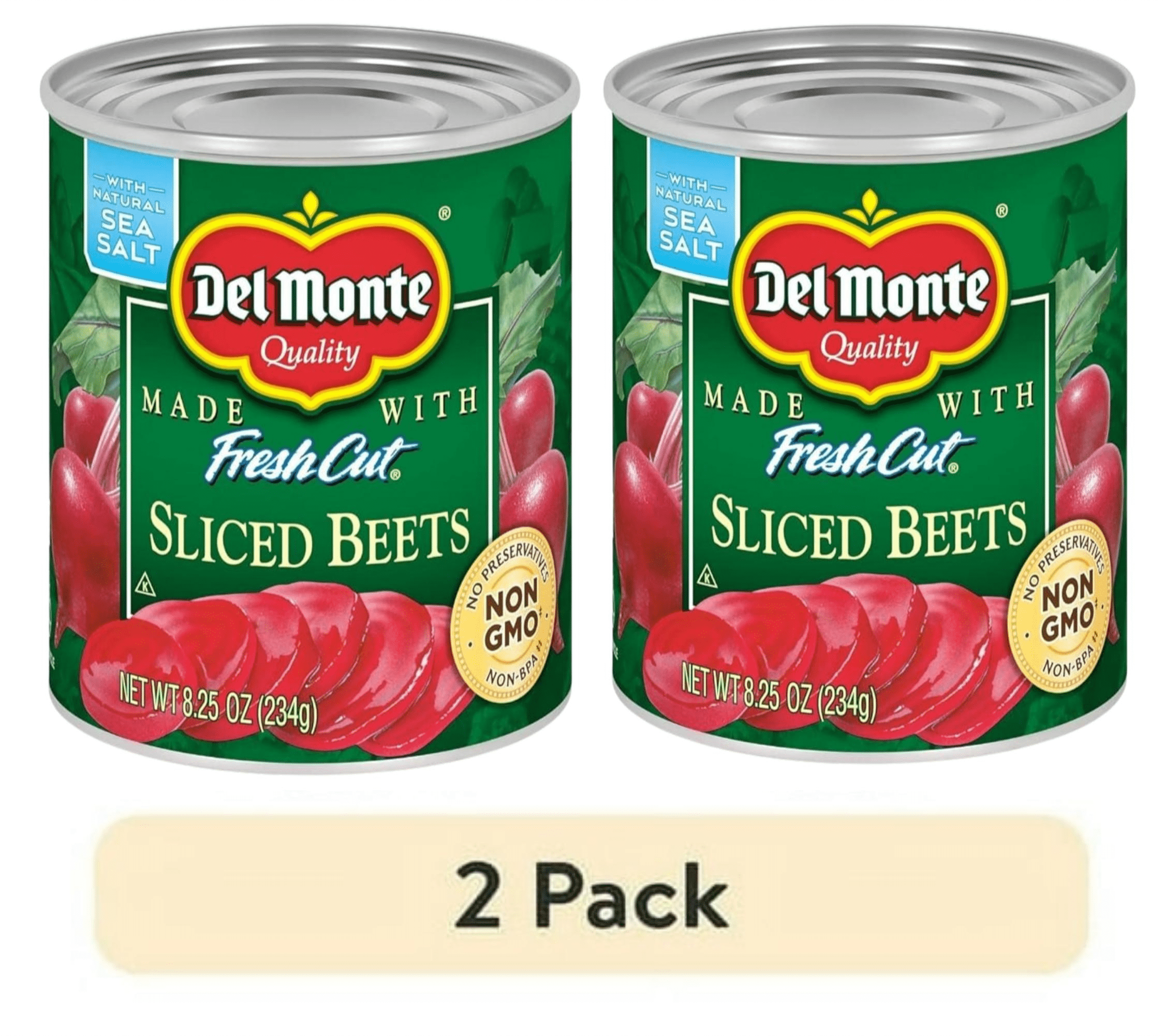 (Pack of 2) Del Monte Fresh Cut Sliced Beets Vegetables Canned , 8.25 ...