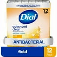 thumbnail image 1 of Dial Advanced Clean Soap Bars Gold Antibacterial Deodorant Multipack 12 ct / 4 oz - Pack of 2, 1 of 5