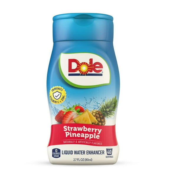 Pack of 2 Dole Liquid Water Enhancer - Strawberry Pineapple, 2.7 oz (Package May Vary)