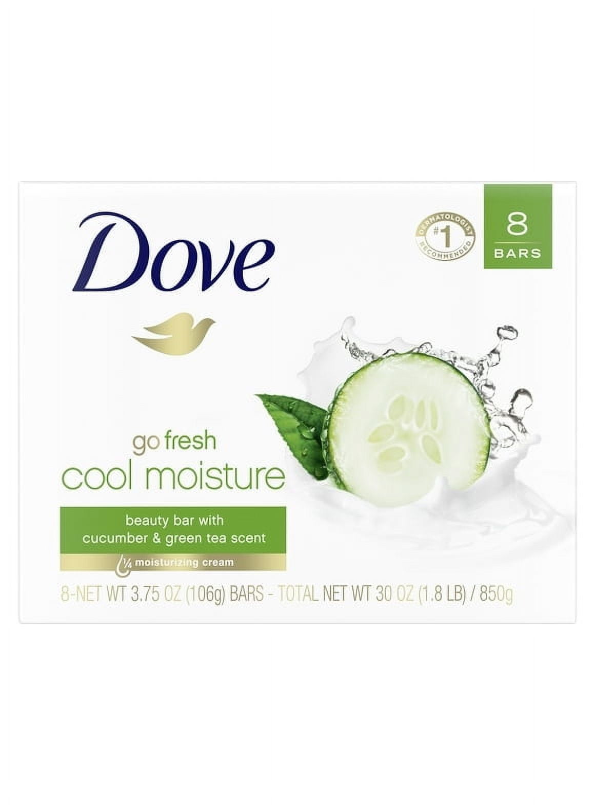 Pack of 2 Dove Cool Moisturizing Gentle Women's Beauty Bar Soap