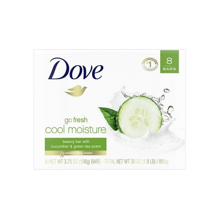 Pack of 2 Dove Cool Moisturizing Gentle Women's Beauty Bar Soap