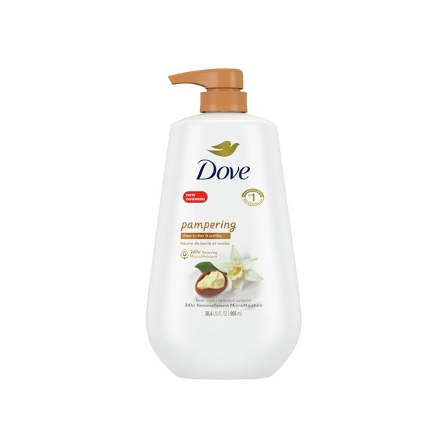 Pack of 2 Dove Pampering Long Lasting Gentle Women #39 s Body Wash All Skin
