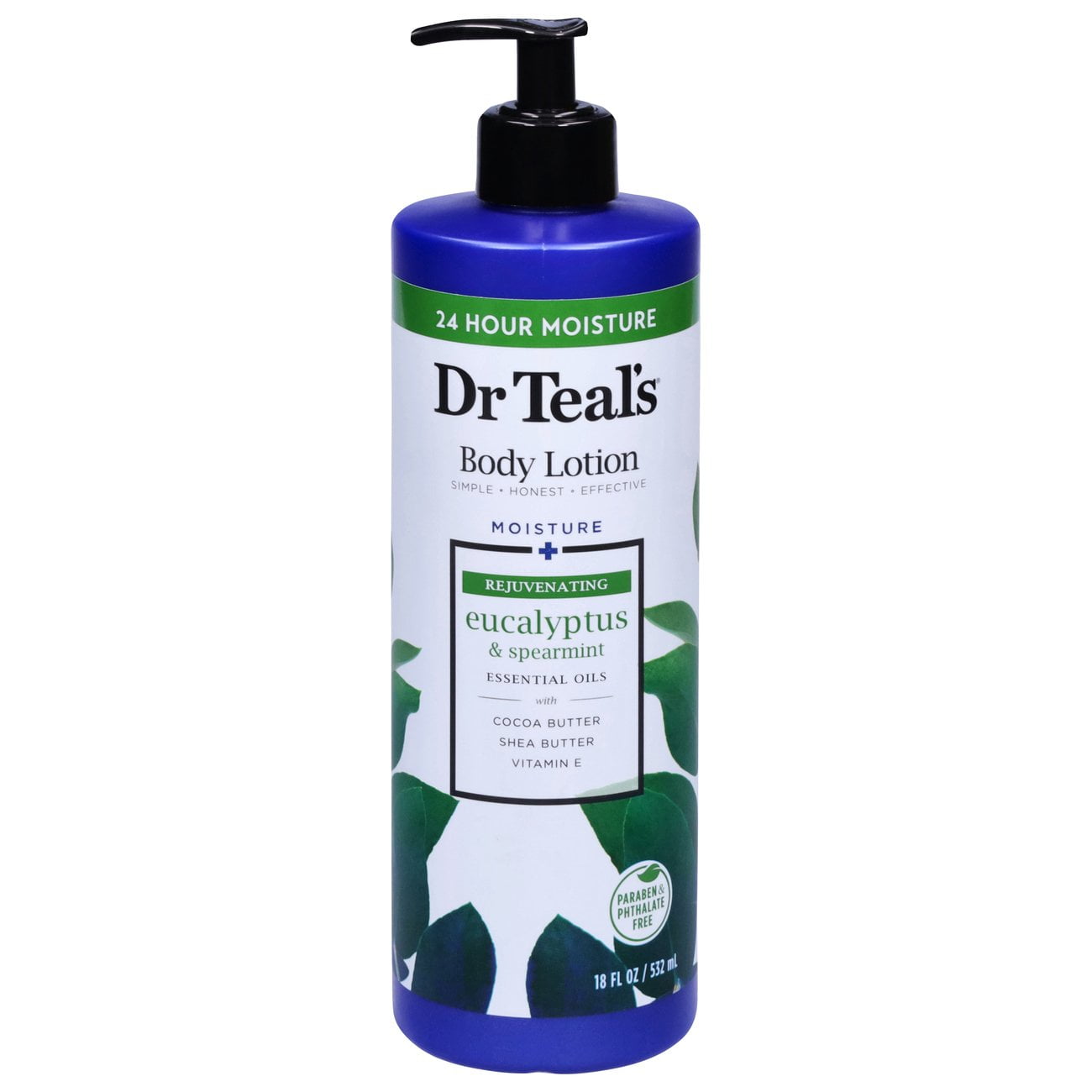 Pack of 2 Dr Teal's Body Lotion - Eucalyptus, 18 oz (Package May Vary)
