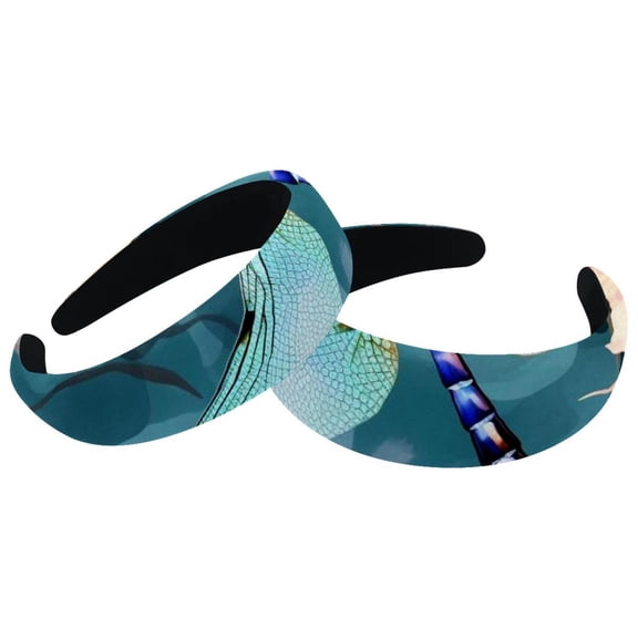 Pack of 2 Dragonfly Headbands for Washing Face or Facial, Skincare Makeup Headbands for Face Washing, Skin Treatment