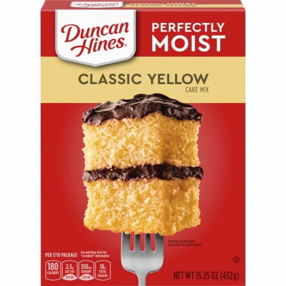 Pack of 2 - Duncan Hines Classic Yellow Cake Mix 15.25 oz
