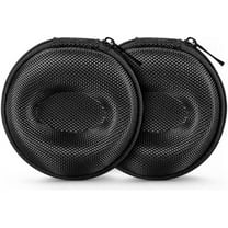 Pack of 2 EVA Zipper Travel Watch Cases Single Watch Storage Boxes for Wristwatches and Smart Watches up to 50mm