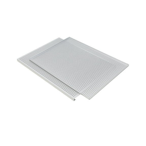 Pack of 2 Extra Large 60x40cm Anodized Aluminum Roasting Pan Oven Tray For Pastries Bread And Party Baking