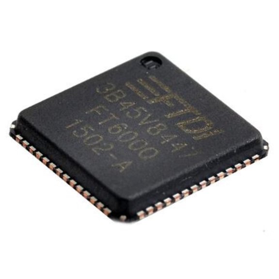 Pack of 2 FT600Q-B-T IC USB Bridge, USB to FIFO USB 3.0 FIFO Interface 56-QFN (7x7) : RoHS, Bulk