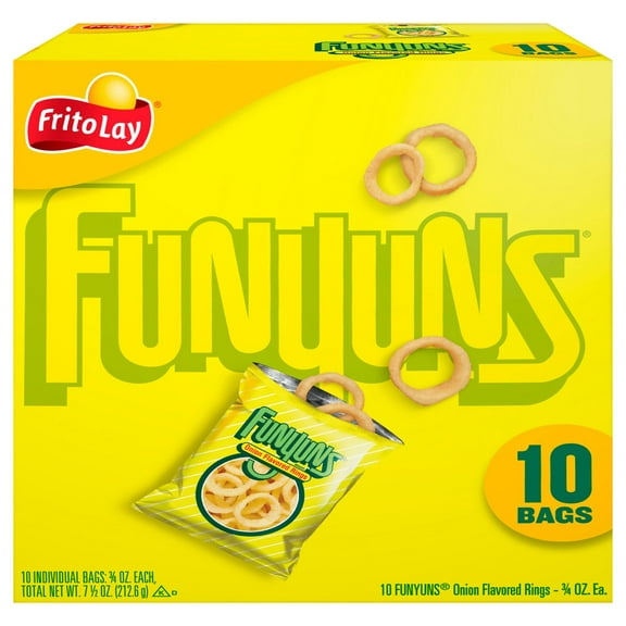 Pack of 2 FUNYUNS Onion Rings Multipack, 10 ct (Package May Vary)