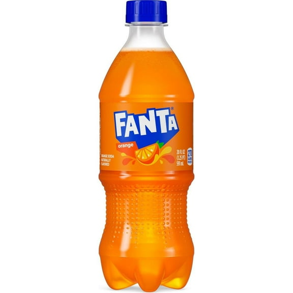 Pack of 2 Fanta Orange Soda, 20 oz (Package May Vary)