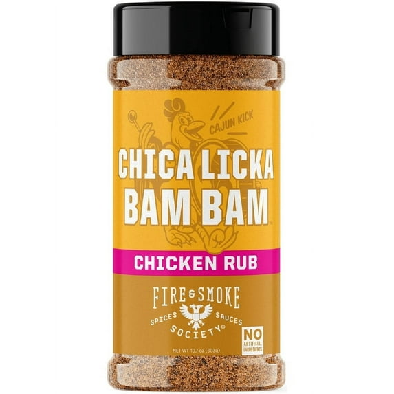 Pack of 2 Fire & Smoke Society Chica Licka Bam Bam Poultry Seasoning, 10.7 Ounce Mixed Chicken Seasoning and Spices