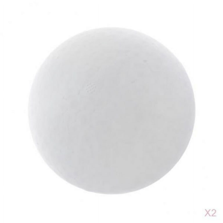 MT Products 8 inch White Polystyrene Foam Balls for Crafts - Pack of 2
