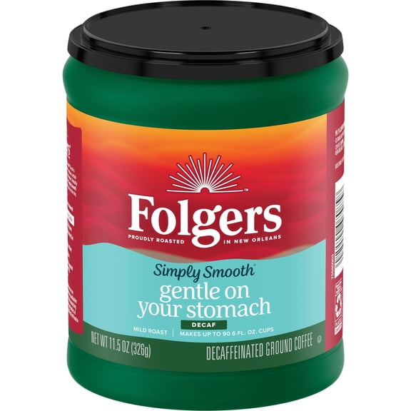 Pack of 2 - Folgers Simply Smooth Decaf Coffee, 11.5 Ounce