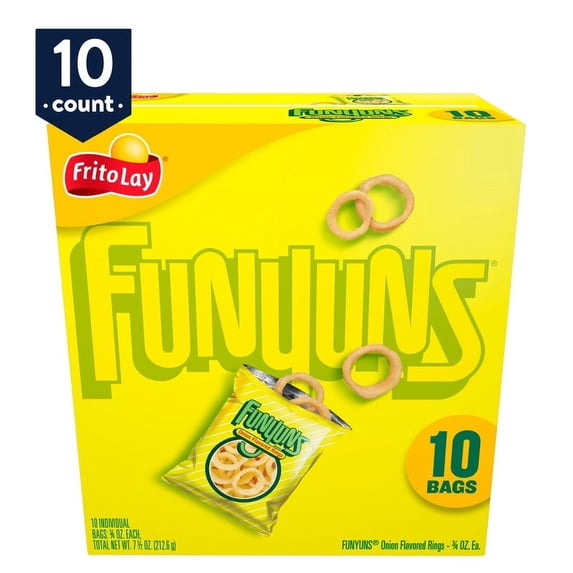 2X - Funyuns Onion Flavored Rings Singles - 10ct - Walmart.com