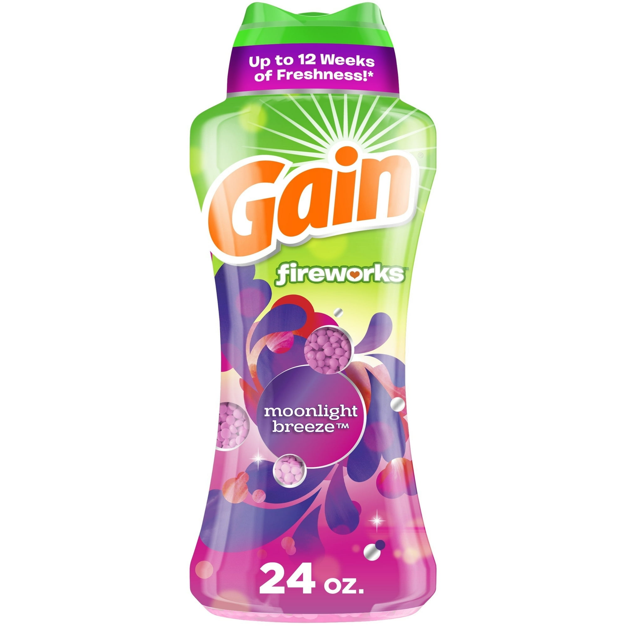 Pack of 2 Gain Fireworks Laundry Scent Booster Beads, Moonlight Breeze Scent, 24 oz