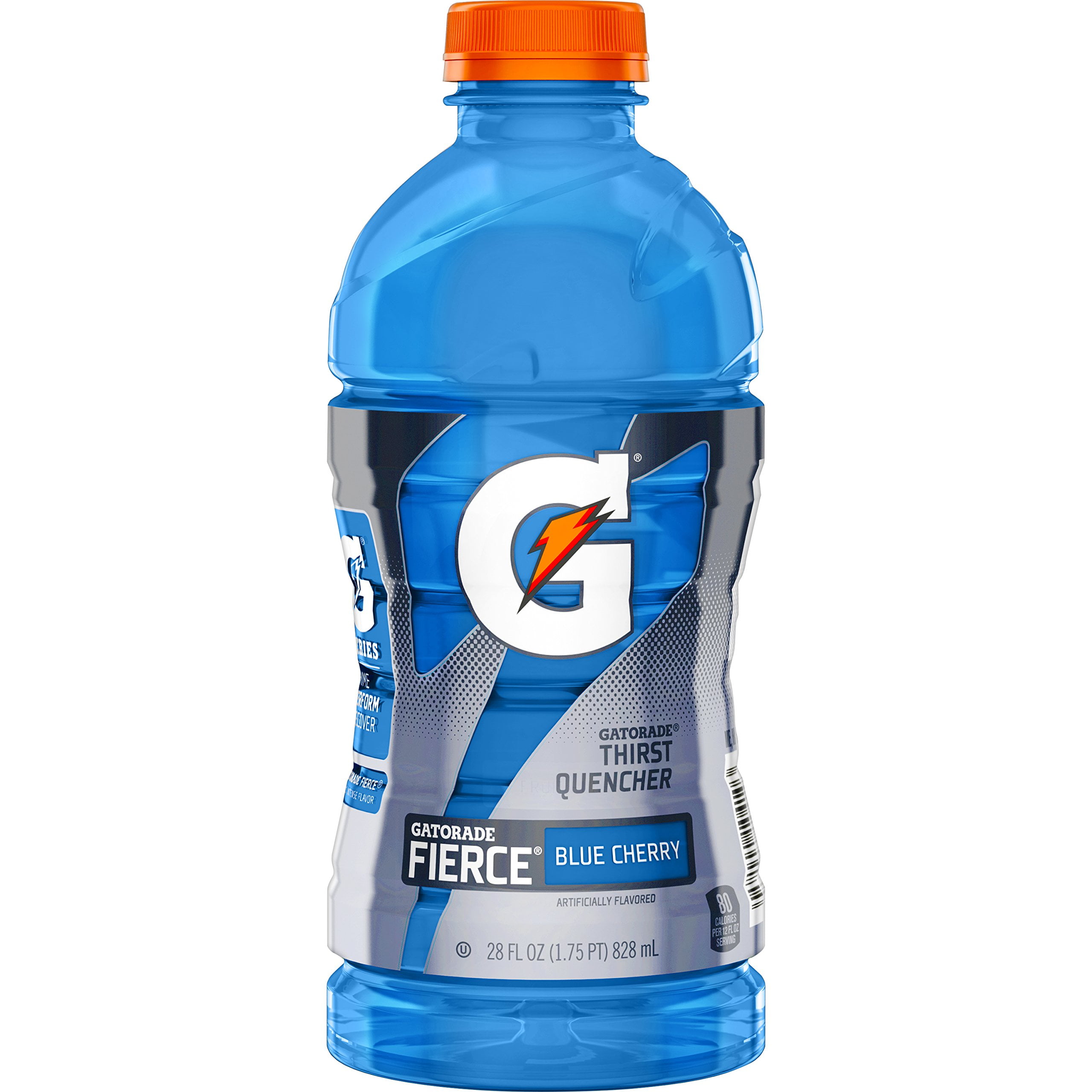 2X - Gatorade Fierce Blue Cherry Thirst Quencher, 28 Fl Oz Bottle