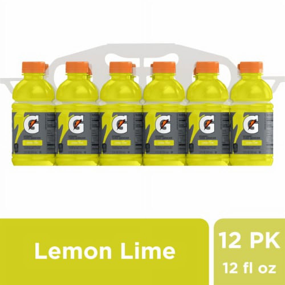 Pack of 2 - Gatorade Yellow Lemon Lime Sports Drink Mini Multipack Bottles 12 bottles / 12 fl oz