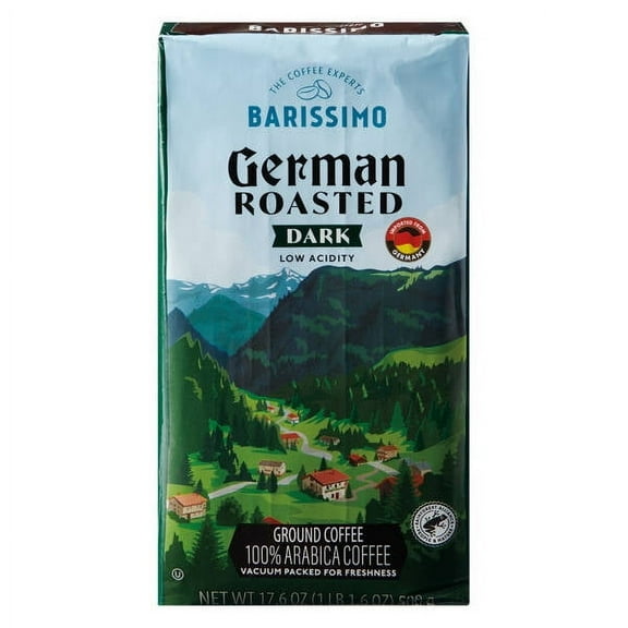 Barissimo German Dark Roasted Ground Coffee, 17.6 oz - Pack of 2