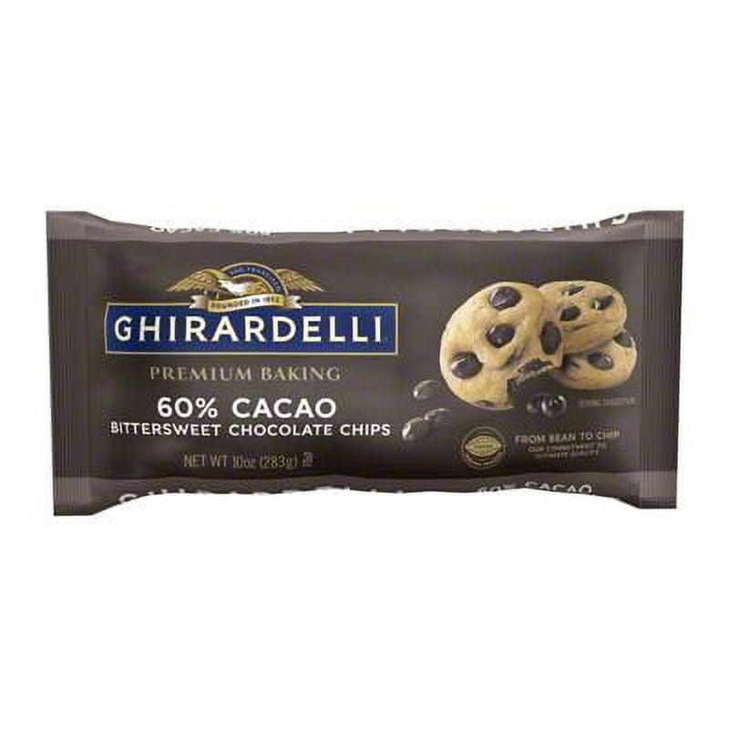 Pack of 2 - Ghirardelli Premium Baking 60% Cacao Bittersweet Chocolate Chips, 10 oz