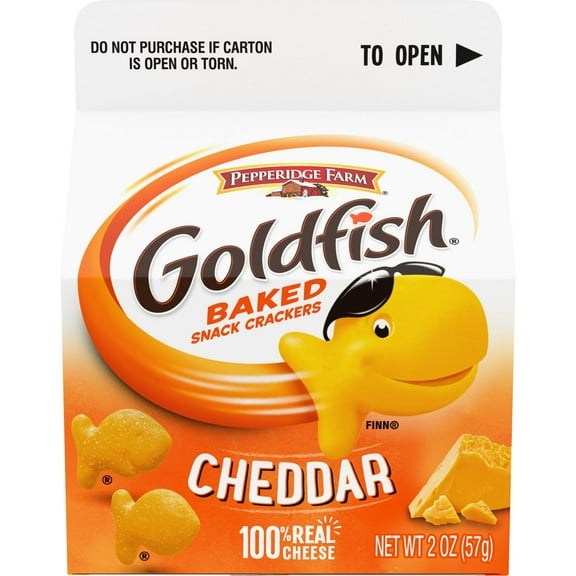 Goldfish Cheddar Cheese Crackers - 2 oz- Pack of 2