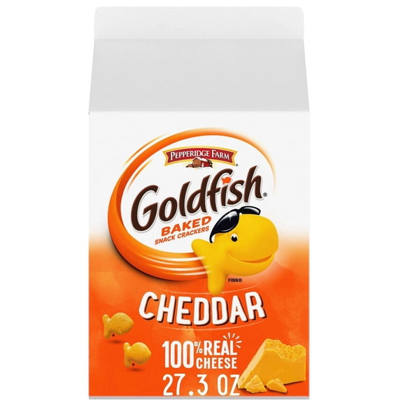 Goldfish Cheddar Cheese Crackers Carton - 27.3oz - Pack of 2