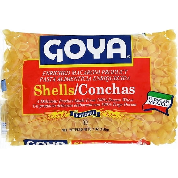 Pack of 2 Goya Shells Enriched Macaroni Pasta, 7 Oz