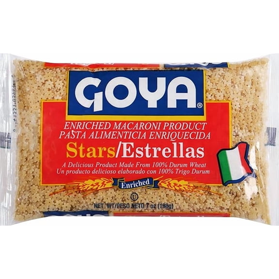 Pack of 2 Goya Stars Enriched Macaroni Pasta, 7 Ounce