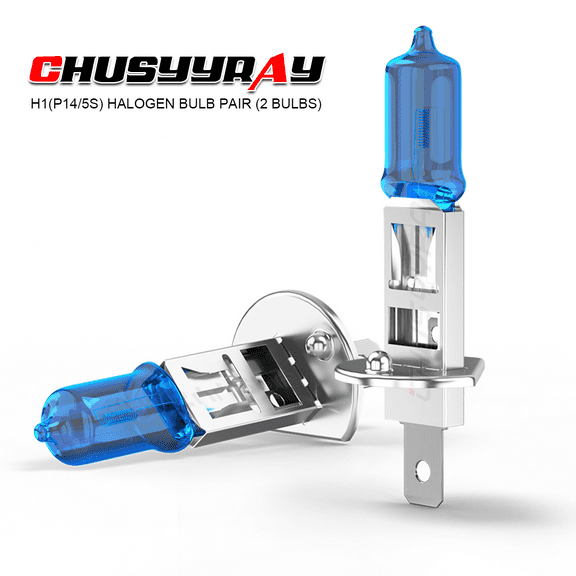 Pack of 2 Mini H1 Halogen Headlight Kit 5000K Light Bulb High Low Beam 4000LM Bright