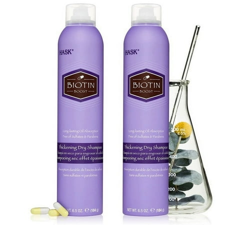 Pack of 2 HASK Biotin Boost Thickening Dry Shampoo 6.5 oz.