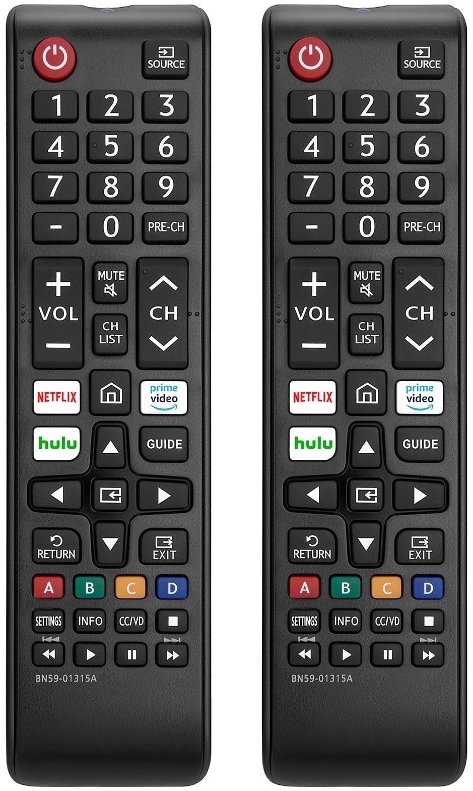 Black Universal Infrared Remote Control for Samsung TVs
