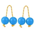 thumbnail image 1 of Pack of 2 Hand Percussion Shaker Balls with Woven Rope for Music Practice and Parties, 1 of 1