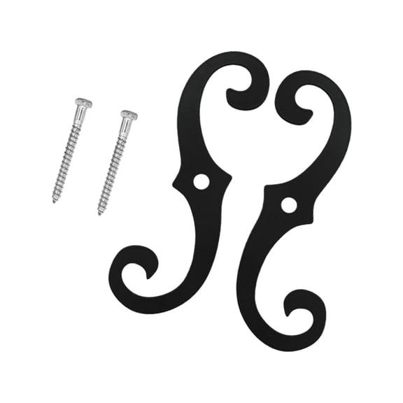 Pack of 2 Heavy-Duty Shutter Fasteners, Coated Hardware for Secure Outdoor Window Stability & Decoration