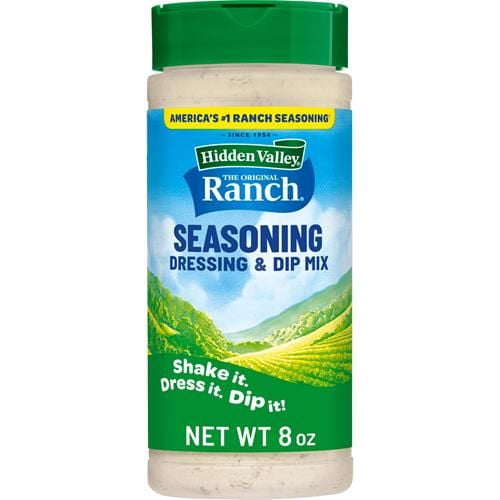 Hidden Valley Original Ranch Seasoning, Dressing And Dip Mix, Shaker Canister, 8 Ounces - Pack of 2