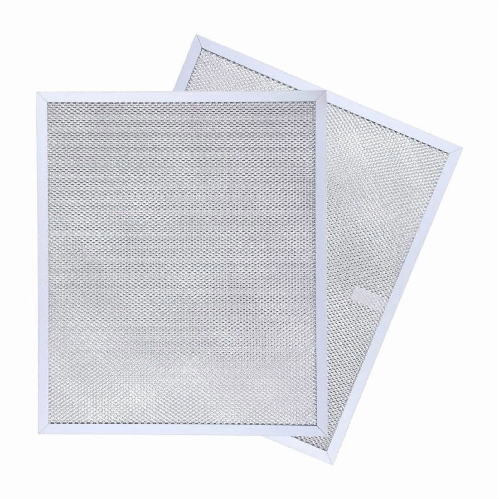 Pack of 2 High Efficiency Metal Range Hood Filter Kitchen Absorber Filter Metal Texture Suitable for Various Models