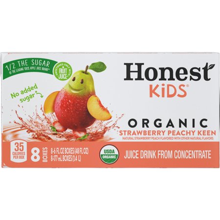 Pack of 2 Honest Kids, Strawberry Peachy Keen, 48 Fl Oz