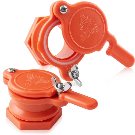 Pack of 2 Honey Gate Valves for Extracting - Plastic Honey Gate Beekeeping Tool