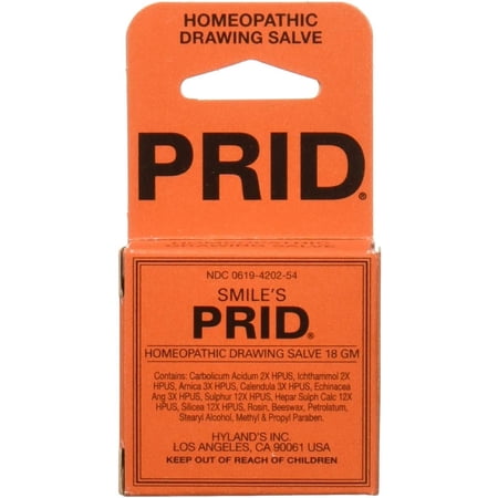 Pack of 2 - Hyland's Smiles' Homeopathic PRID Pride Drawing Salve, Homeopathic Relief of Topical Pain and Irritation, 18 Gram